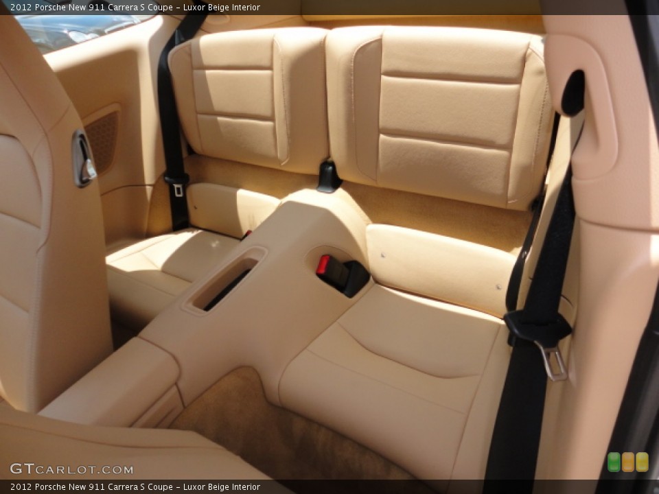 Luxor Beige Interior Rear Seat for the 2012 Porsche New 911 Carrera S Coupe #65122171