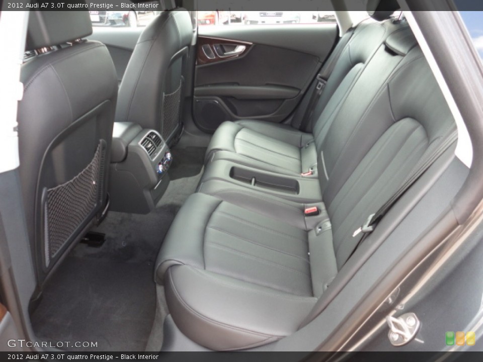 Black Interior Rear Seat for the 2012 Audi A7 3.0T quattro Prestige #65122267