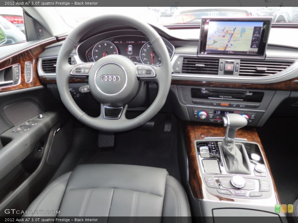 Black Interior Dashboard for the 2012 Audi A7 3.0T quattro Prestige #65122276