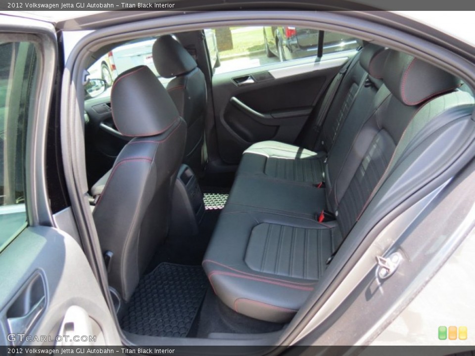 Titan Black Interior Rear Seat for the 2012 Volkswagen Jetta GLI Autobahn #65126743