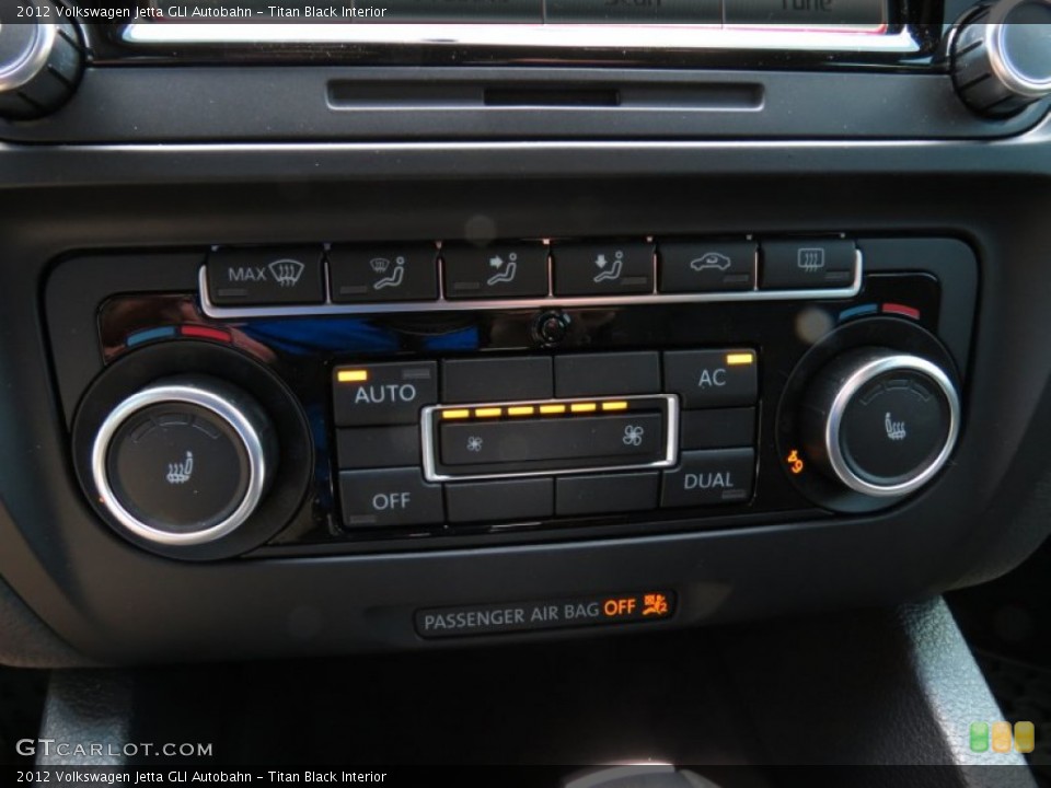 Titan Black Interior Controls for the 2012 Volkswagen Jetta GLI Autobahn #65126797
