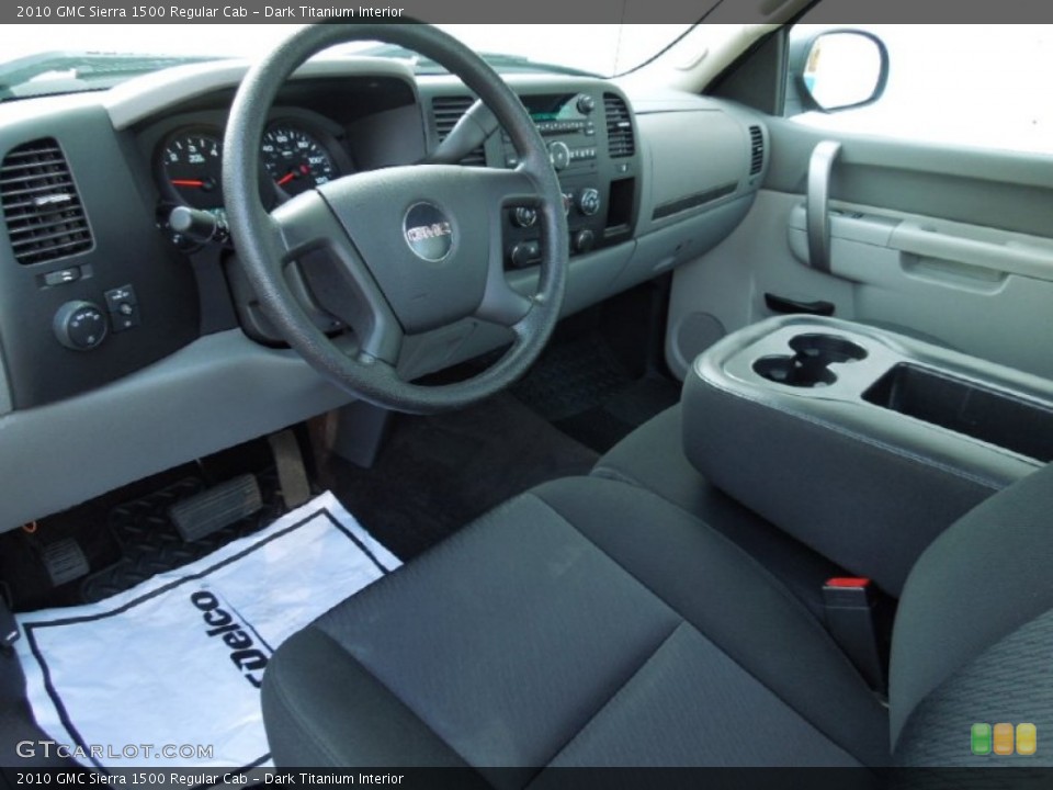 Dark Titanium Interior Prime Interior for the 2010 GMC Sierra 1500 Regular Cab #65126899