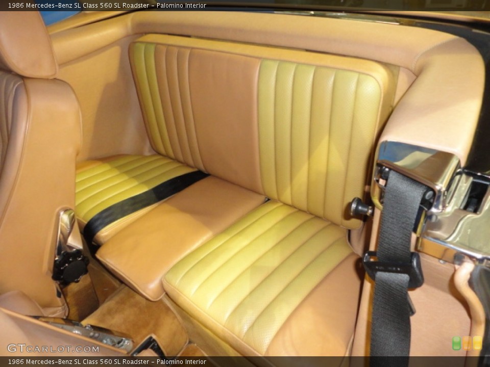 Palomino Interior Rear Seat for the 1986 Mercedes-Benz SL Class 560 SL Roadster #65128255