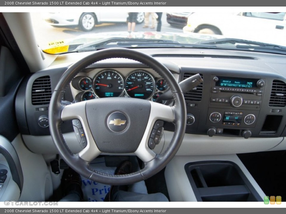 Light Titanium/Ebony Accents Interior Dashboard for the 2008 Chevrolet Silverado 1500 LT Extended Cab 4x4 #65130559
