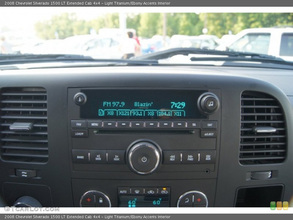 Light Titanium/Ebony Accents Interior Audio System for the 2008 Chevrolet Silverado 1500 LT Extended Cab 4x4 #65130571