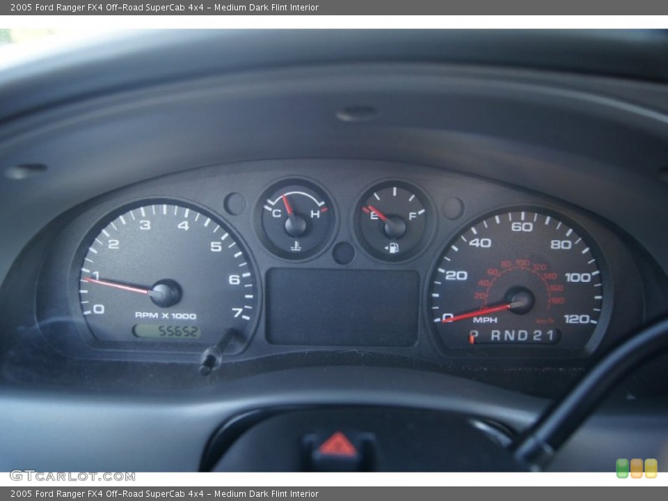 Medium Dark Flint Interior Gauges for the 2005 Ford Ranger FX4 Off-Road SuperCab 4x4 #65130892