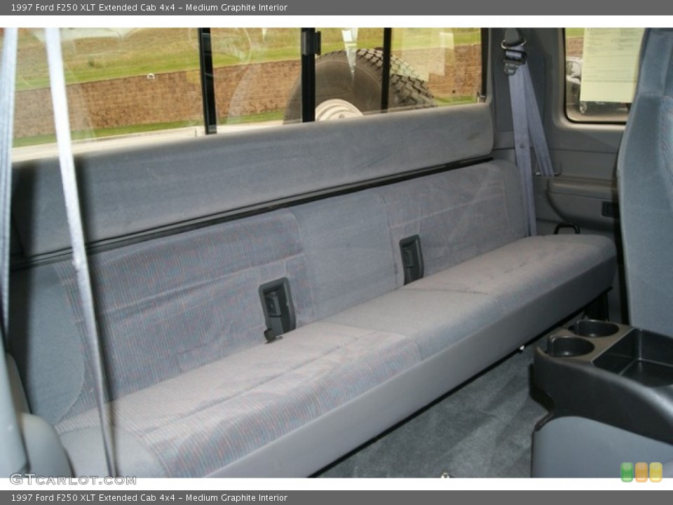 Medium Graphite Interior Rear Seat for the 1997 Ford F250 XLT Extended Cab 4x4 #65131378
