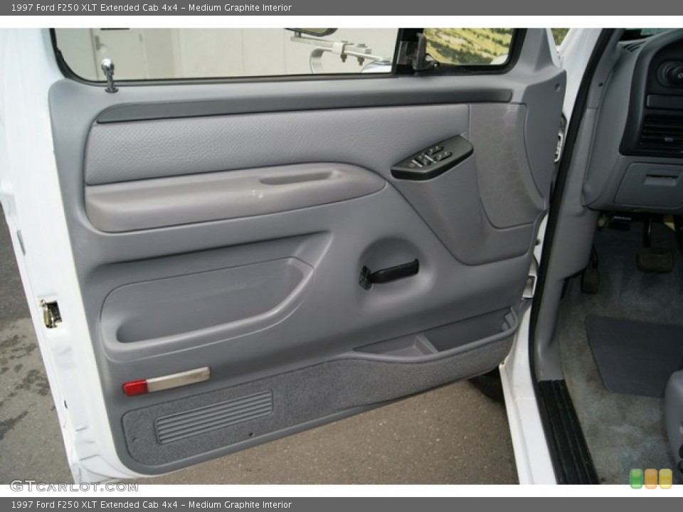 Medium Graphite Interior Door Panel for the 1997 Ford F250 XLT Extended Cab 4x4 #65131422