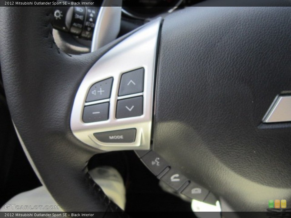 Black Interior Controls for the 2012 Mitsubishi Outlander Sport SE #65131577