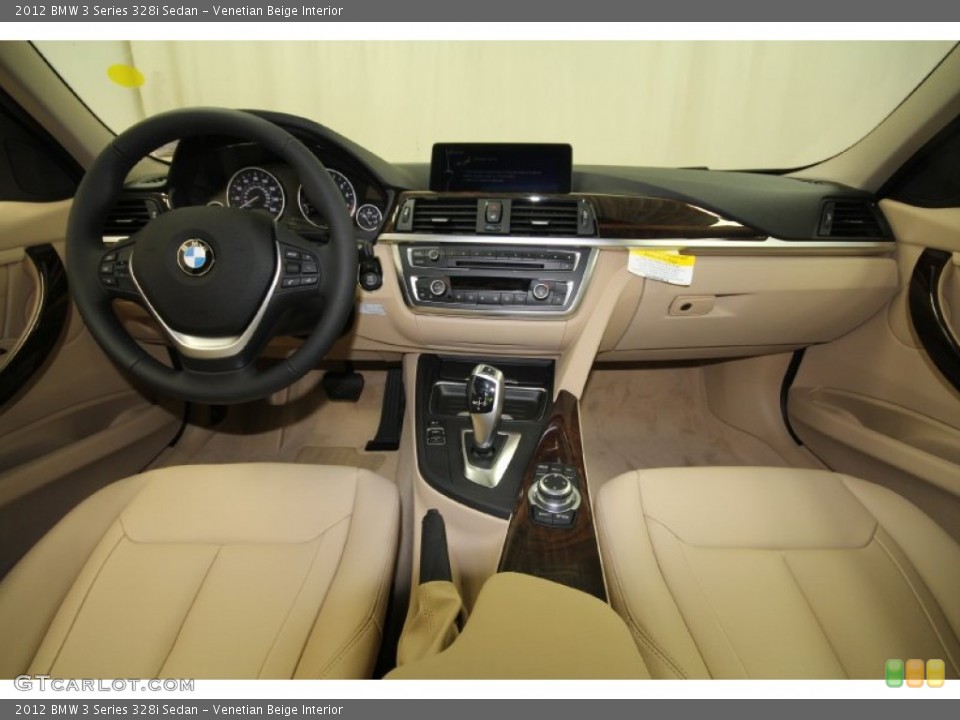 Venetian Beige Interior Front Seat for the 2012 BMW 3 Series 328i Sedan #65134613
