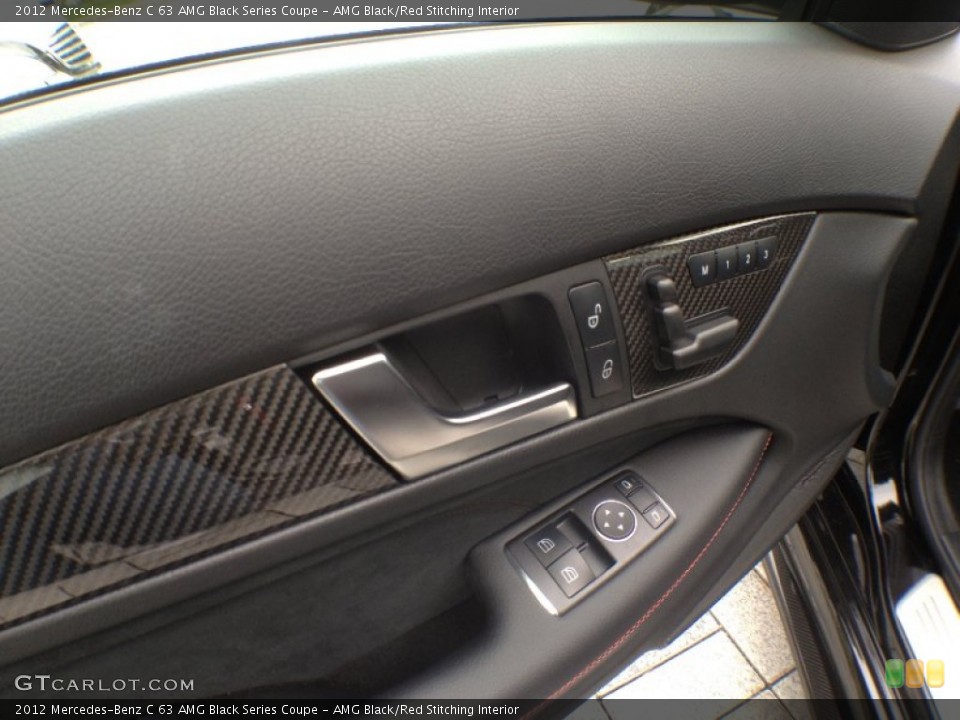 AMG Black/Red Stitching Interior Controls for the 2012 Mercedes-Benz C 63 AMG Black Series Coupe #65139694