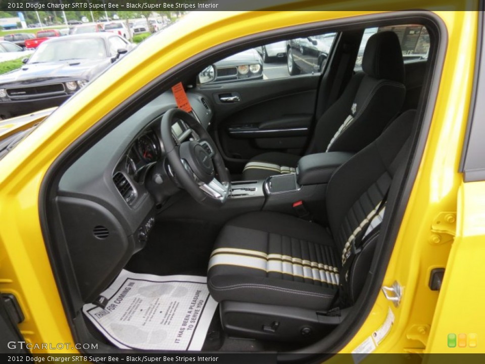 Black/Super Bee Stripes Interior Photo for the 2012 Dodge Charger SRT8 Super Bee #65139698