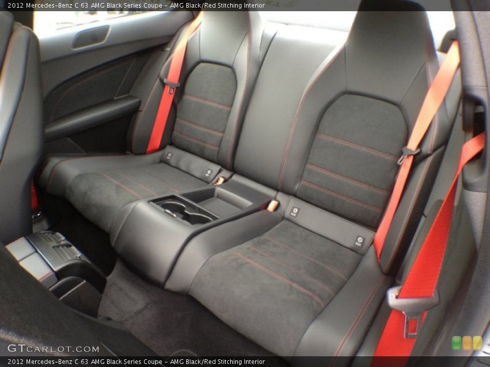 AMG Black/Red Stitching Interior Photo for the 2012 Mercedes-Benz C 63 AMG Black Series Coupe #65139713