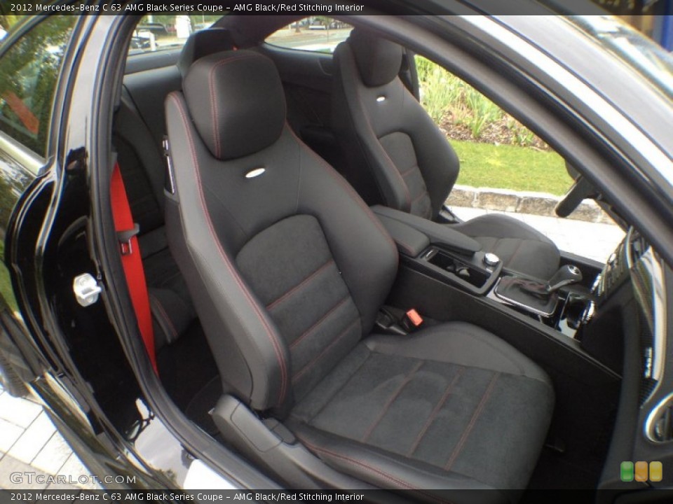 AMG Black/Red Stitching Interior Front Seat for the 2012 Mercedes-Benz C 63 AMG Black Series Coupe #65139773