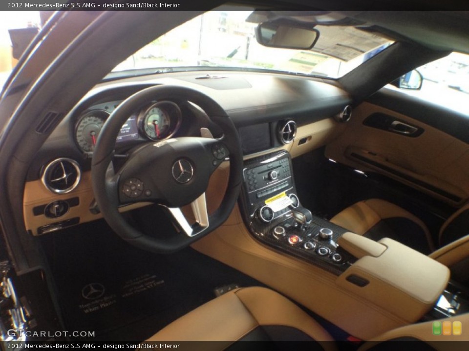 designo Sand/Black Interior Photo for the 2012 Mercedes-Benz SLS AMG #65139983
