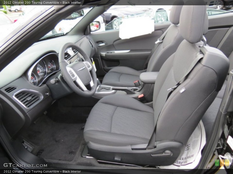Black Interior Photo for the 2012 Chrysler 200 Touring Convertible #65142189