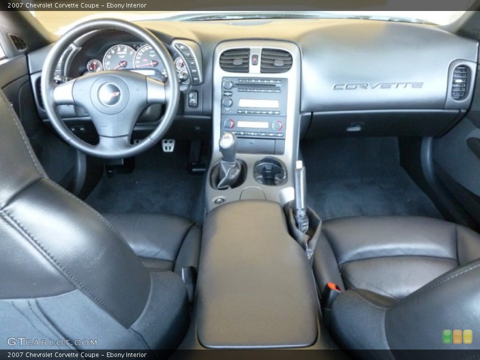 Ebony Interior Dashboard for the 2007 Chevrolet Corvette Coupe #65143836