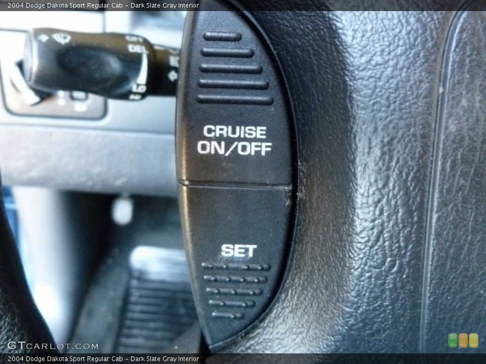 Dark Slate Gray Interior Controls for the 2004 Dodge Dakota Sport Regular Cab #65144952