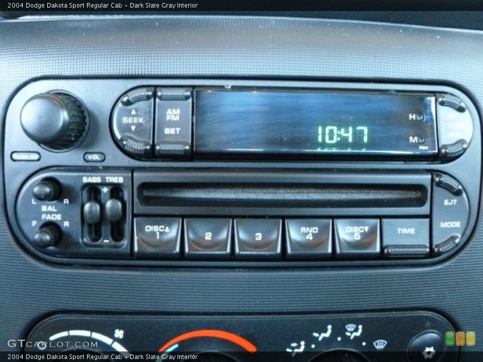 Dark Slate Gray Interior Audio System for the 2004 Dodge Dakota Sport Regular Cab #65144967