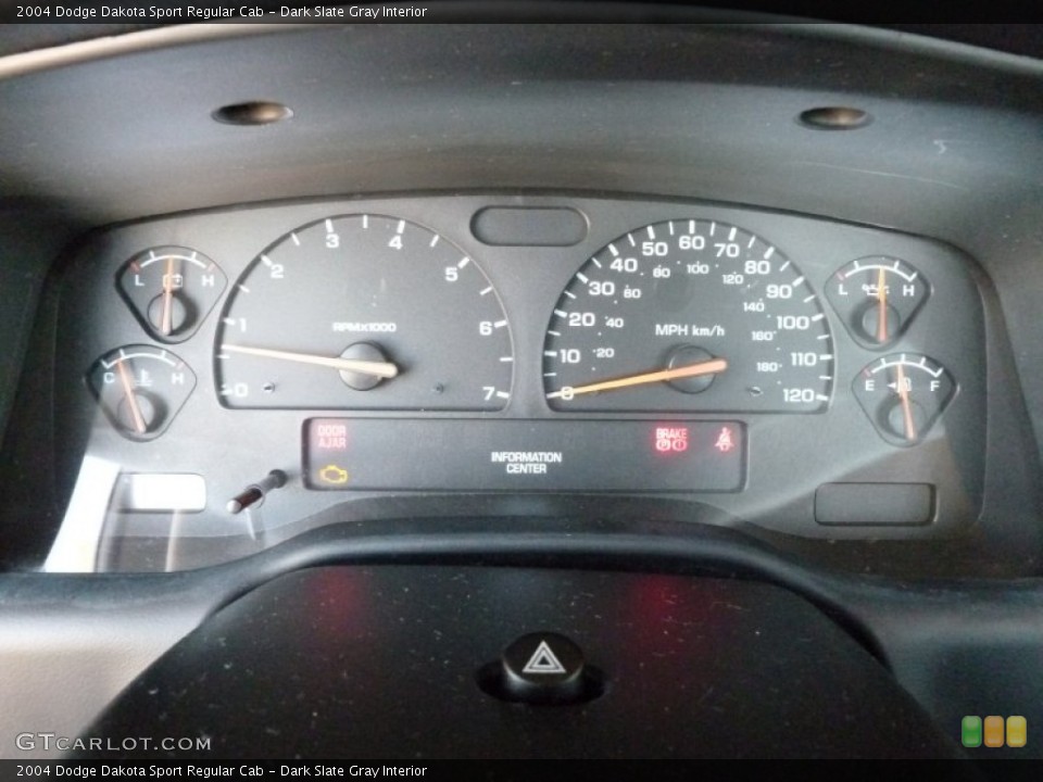 Dark Slate Gray Interior Gauges for the 2004 Dodge Dakota Sport Regular Cab #65144994