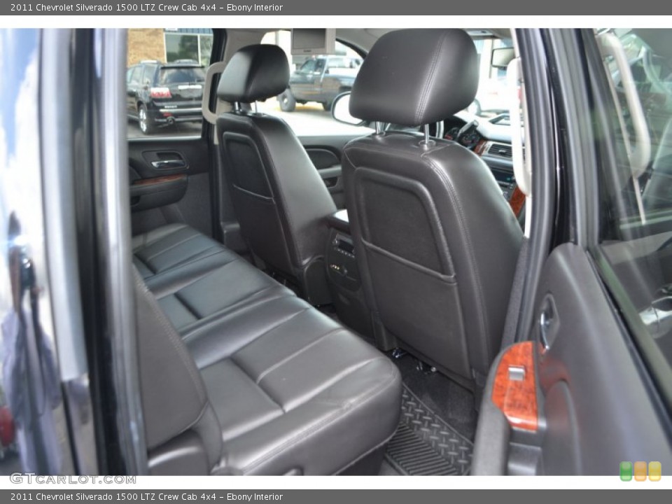 Ebony Interior Photo for the 2011 Chevrolet Silverado 1500 LTZ Crew Cab 4x4 #65150647