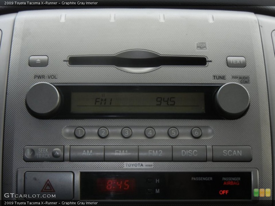 Graphite Gray Interior Audio System for the 2009 Toyota Tacoma X-Runner #65151666