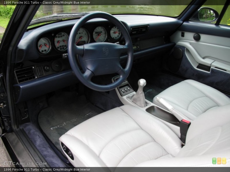 Classic Grey/Midnight Blue Interior Prime Interior for the 1996 Porsche 911 Turbo #65154069