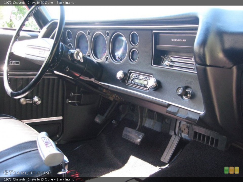 Black Interior Dashboard for the 1972 Chevrolet Chevelle SS Clone #65156286