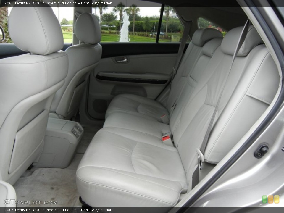 Light Gray Interior Rear Seat for the 2005 Lexus RX 330 Thundercloud Edition #65157412