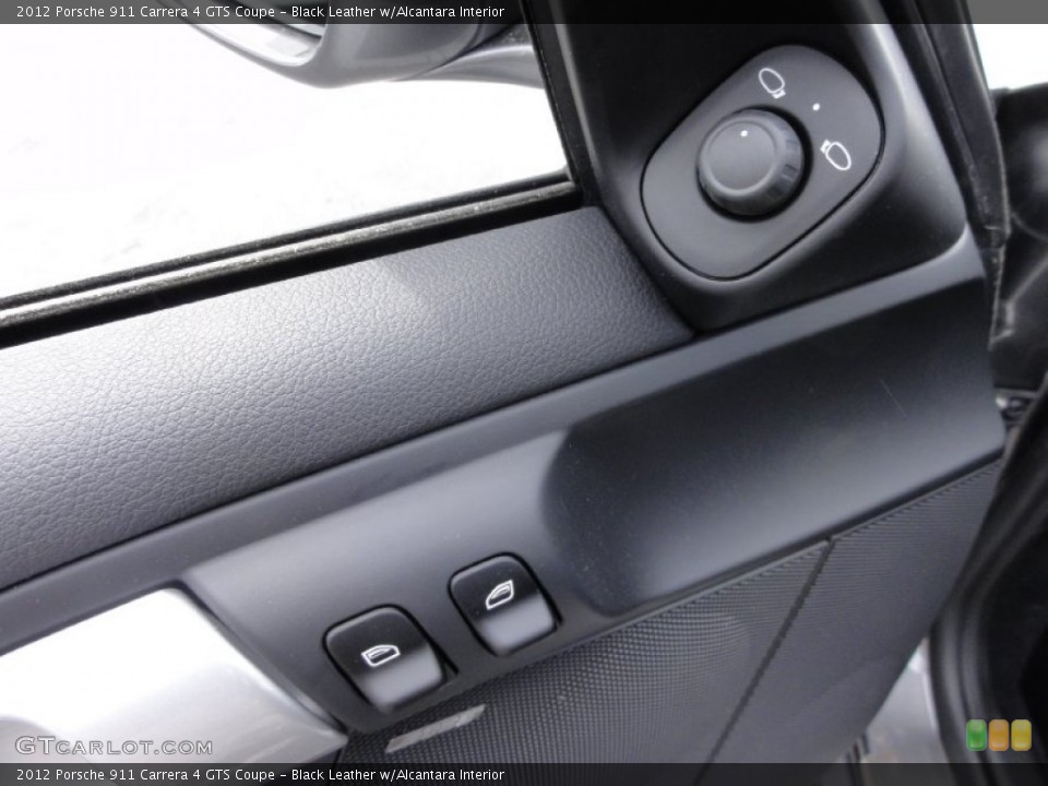 Black Leather w/Alcantara Interior Controls for the 2012 Porsche 911 Carrera 4 GTS Coupe #65159508