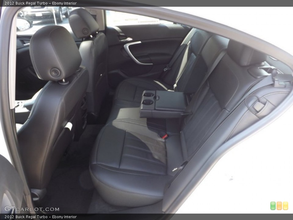 Ebony Interior Rear Seat for the 2012 Buick Regal Turbo #65162634