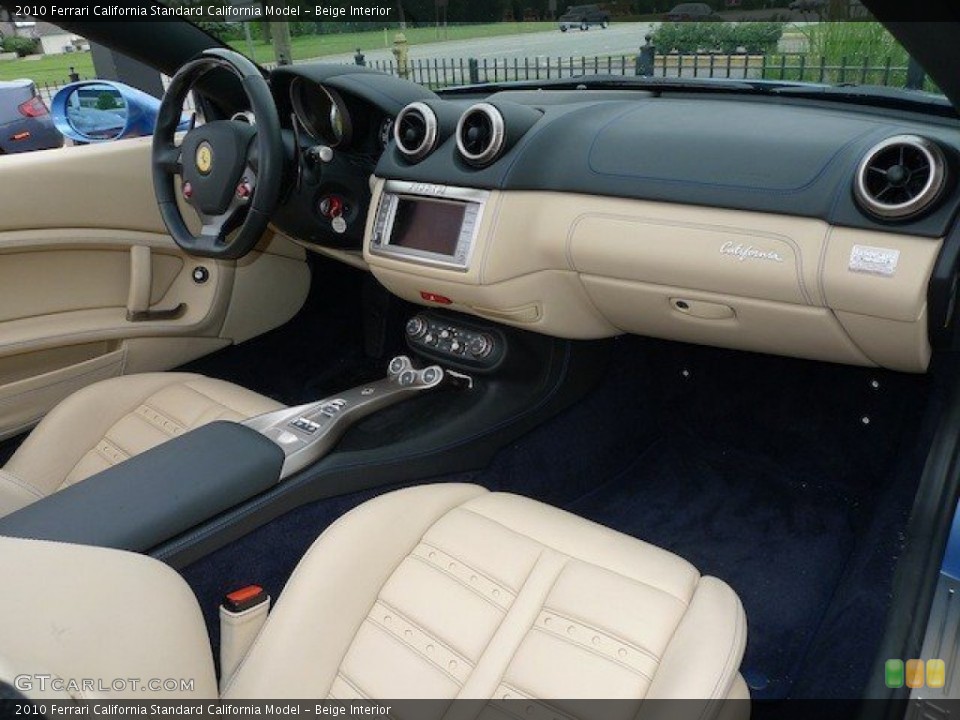 Beige Interior Dashboard for the 2010 Ferrari California  #65167389