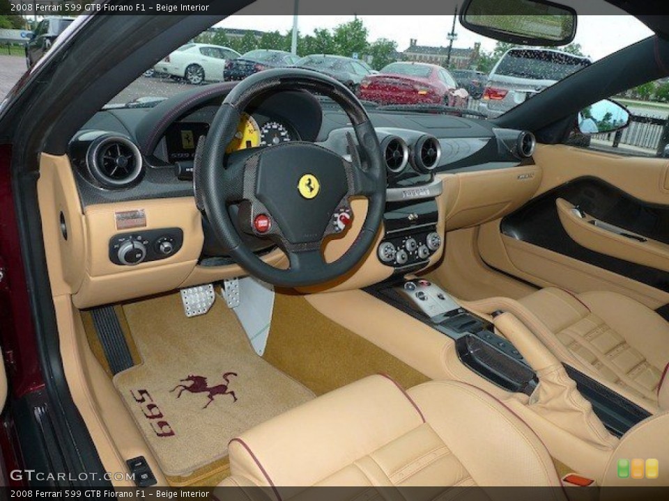 Beige Interior Prime Interior for the 2008 Ferrari 599 GTB Fiorano F1 #65167503
