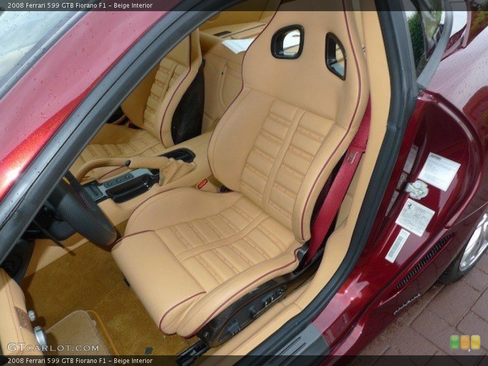 Beige Interior Front Seat for the 2008 Ferrari 599 GTB Fiorano F1 #65167520