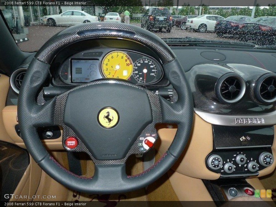 Beige Interior Steering Wheel for the 2008 Ferrari 599 GTB Fiorano F1 #65167539