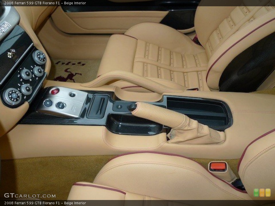 Beige Interior Controls for the 2008 Ferrari 599 GTB Fiorano F1 #65167607