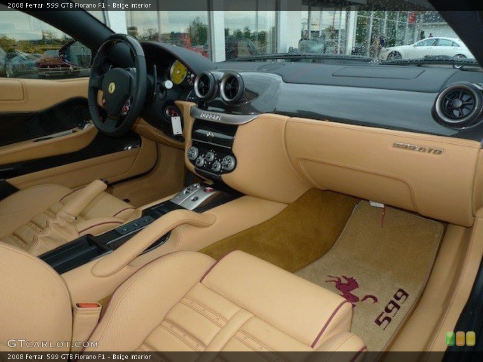 Beige Interior Dashboard for the 2008 Ferrari 599 GTB Fiorano F1 #65167626