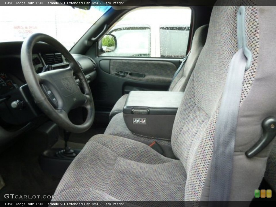 Black Interior Front Seat for the 1998 Dodge Ram 1500 Laramie SLT Extended Cab 4x4 #65176209