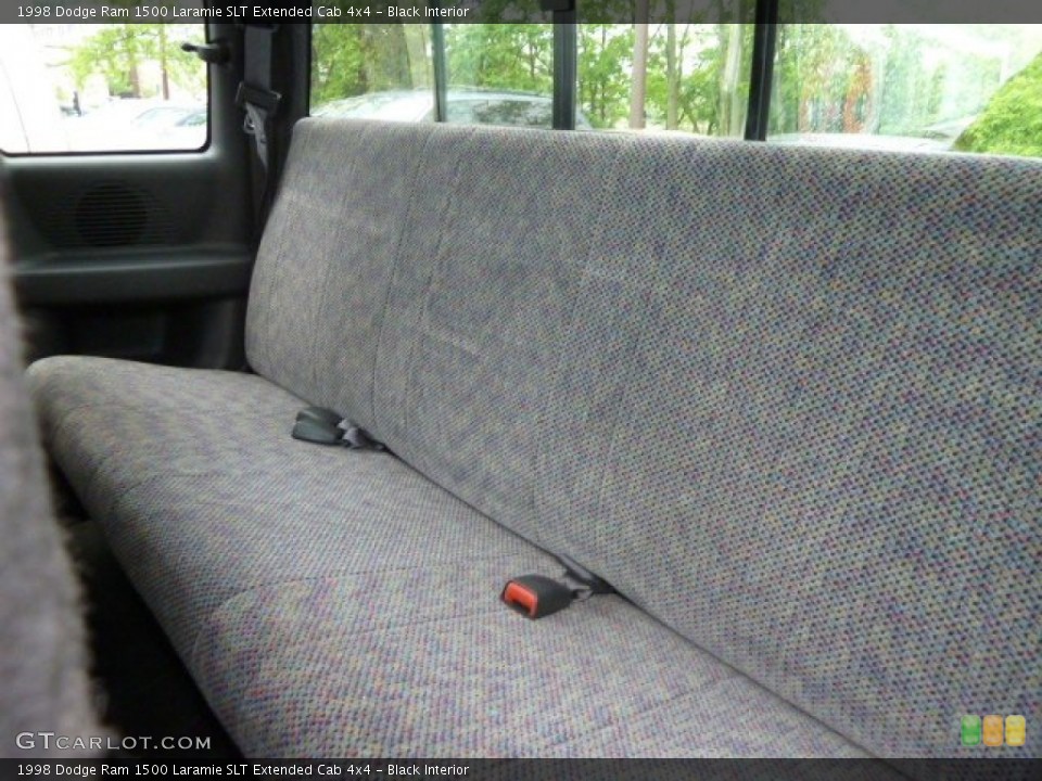 Black Interior Rear Seat for the 1998 Dodge Ram 1500 Laramie SLT Extended Cab 4x4 #65176215