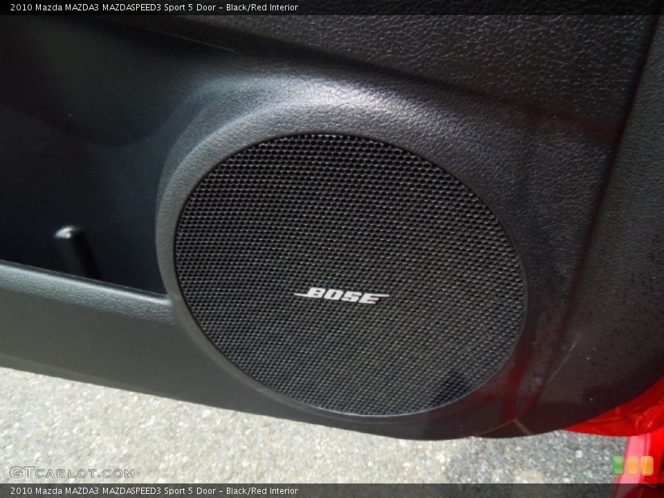 Black/Red Interior Audio System for the 2010 Mazda MAZDA3 MAZDASPEED3 Sport 5 Door #65183355