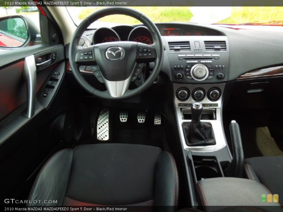 Black/Red Interior Dashboard for the 2010 Mazda MAZDA3 MAZDASPEED3 Sport 5 Door #65183376