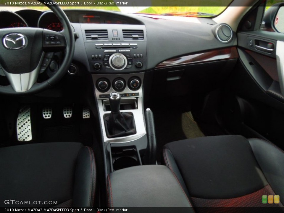 Black/Red Interior Dashboard for the 2010 Mazda MAZDA3 MAZDASPEED3 Sport 5 Door #65183379