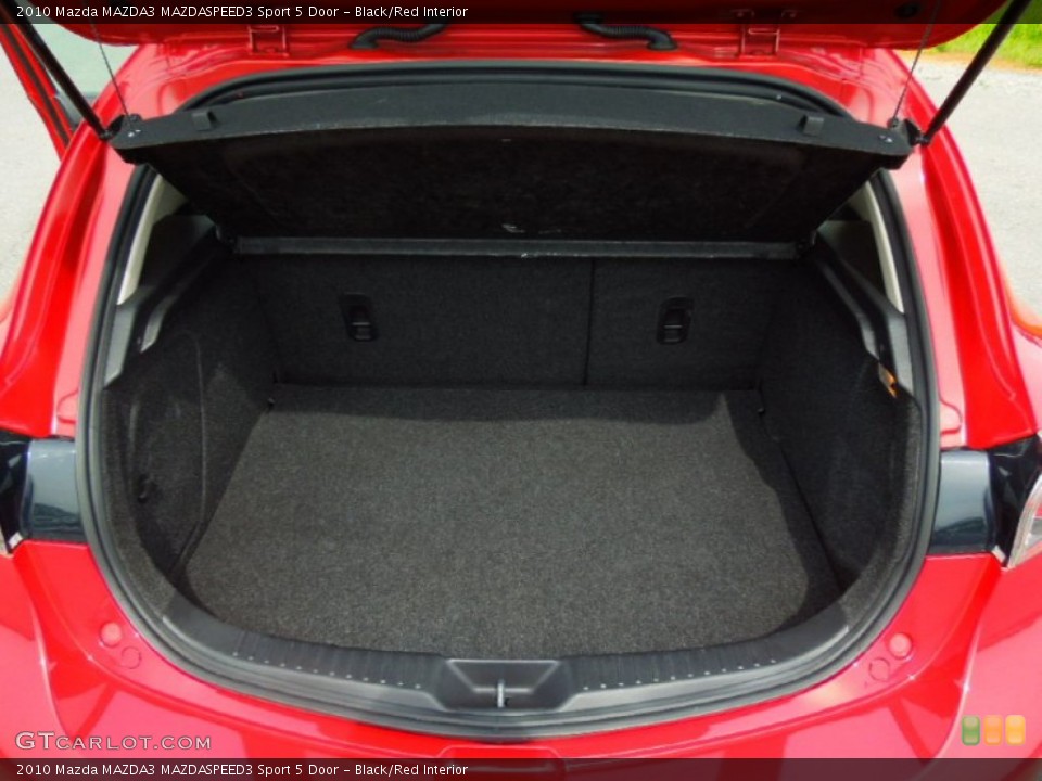 Black/Red Interior Trunk for the 2010 Mazda MAZDA3 MAZDASPEED3 Sport 5 Door #65183382