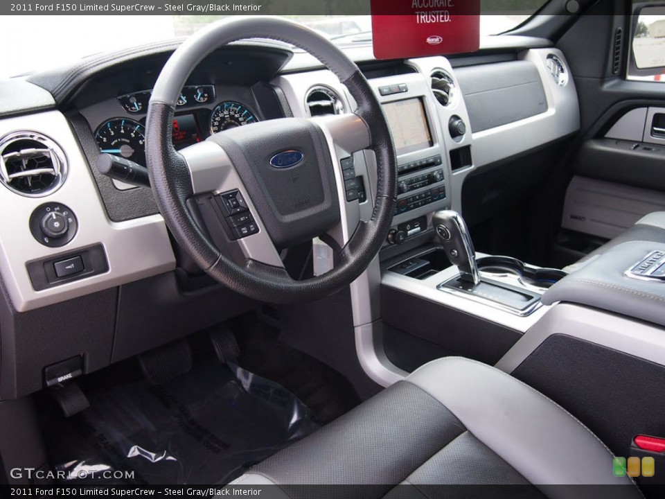 Steel Gray/Black Interior Prime Interior for the 2011 Ford F150 Limited SuperCrew #65185826