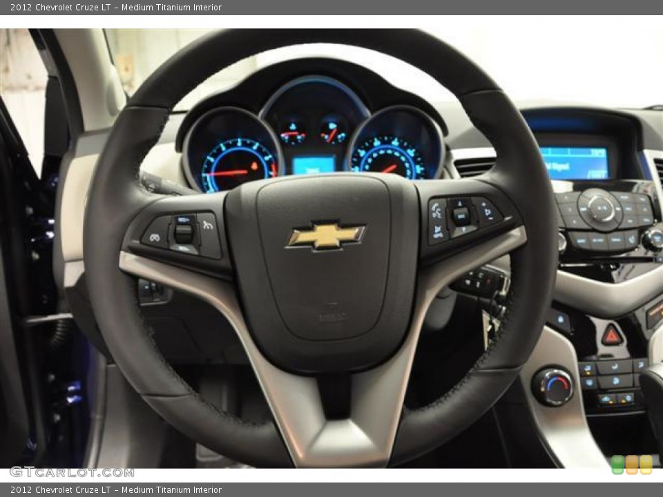 Medium Titanium Interior Steering Wheel for the 2012 Chevrolet Cruze LT #65193684