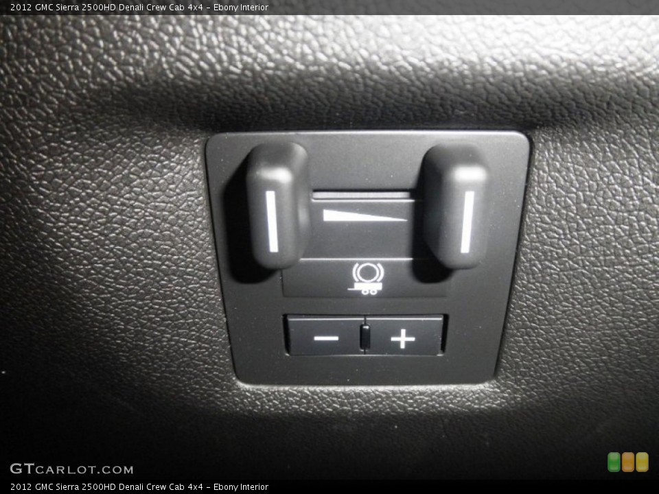 Ebony Interior Controls for the 2012 GMC Sierra 2500HD Denali Crew Cab 4x4 #65195019