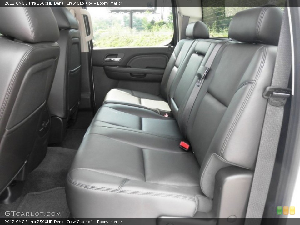 Ebony Interior Photo for the 2012 GMC Sierra 2500HD Denali Crew Cab 4x4 #65195052