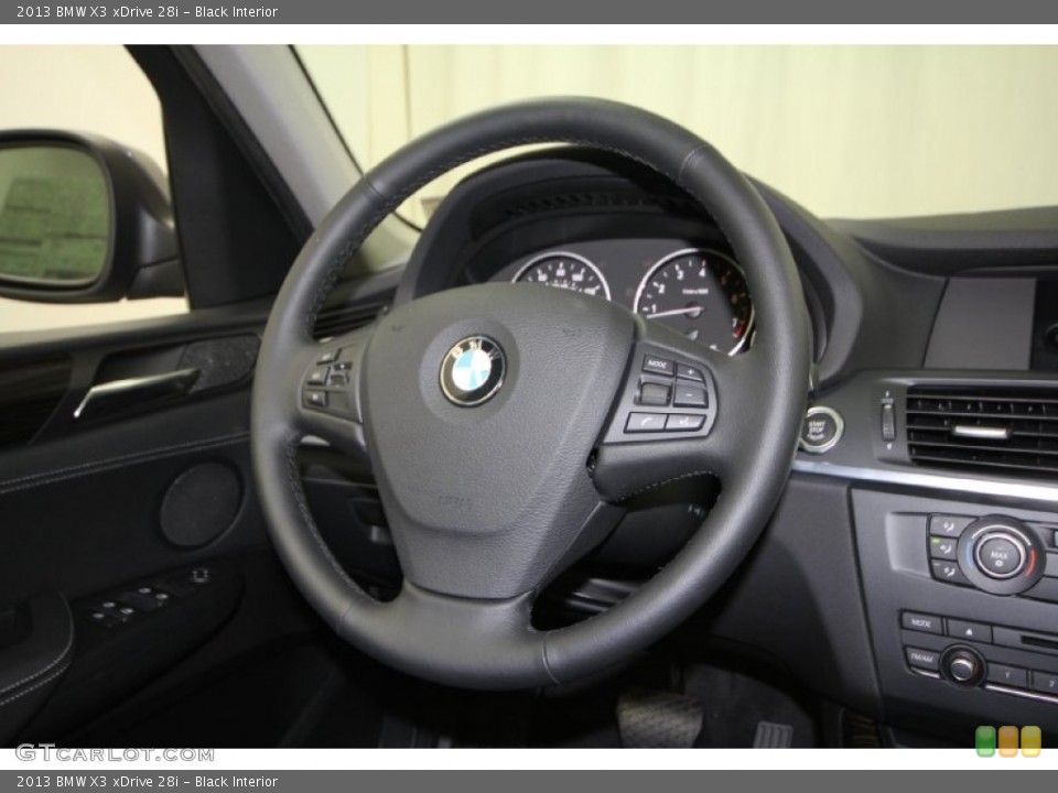 Black Interior Steering Wheel for the 2013 BMW X3 xDrive 28i #65196429