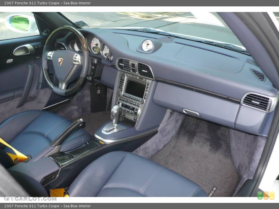 Sea Blue Interior Dashboard for the 2007 Porsche 911 Turbo Coupe #65202477