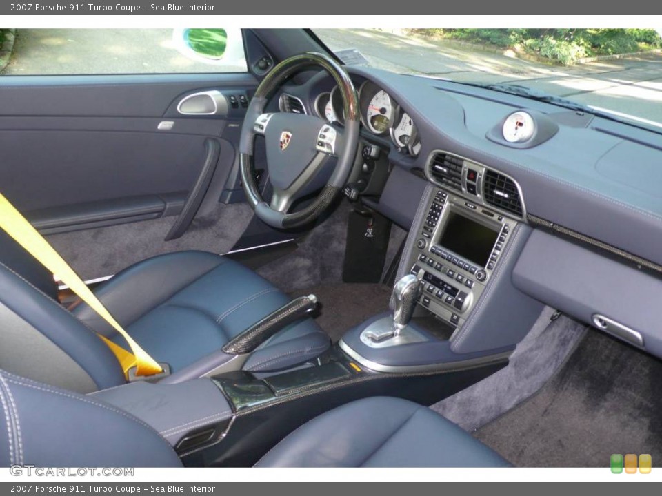 Sea Blue Interior Dashboard for the 2007 Porsche 911 Turbo Coupe #65202484